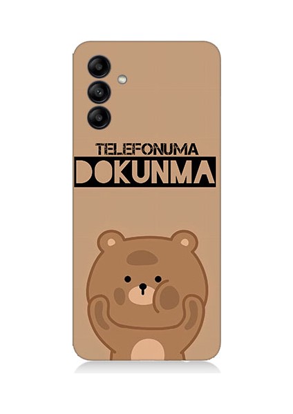 Samsung Galaxy M34 Uyumlu Telefonuma Dokunma Ayıcık Desenli Silikon Kılıf