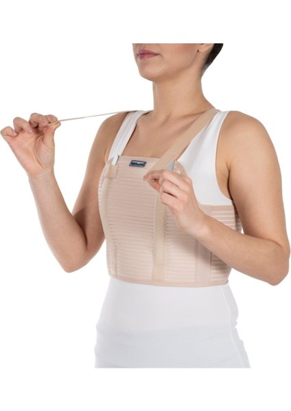 Şık ve rahat göğüs korse, plastik balen, XL beden, konforlu destek sağlar.