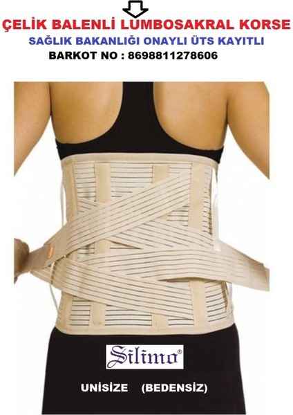 Çelik Bel Desteği, Bel Düzleşmesi ve Kaymasını Destekleyen Ortopedik Korseler modelleri