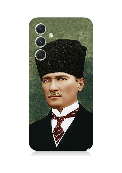 Samsung Galaxy S24 Uyumlu Mustafa Kemal Atatürk Desenli Silikon Kılıf