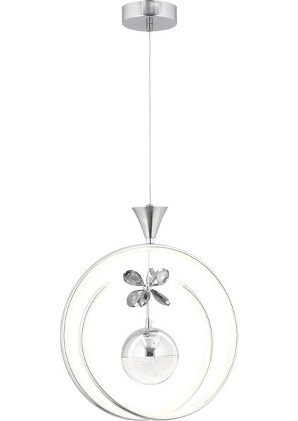 Istanbul Avize Alex Gümüş 3 Renk Ledli Kristal Taşlı Lüx Avize fırsatları