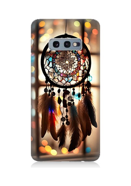 Samsung Galaxy S10E Uyumlu Düş Kapanı Dreamcatcher Desenli Silikon Kılıf