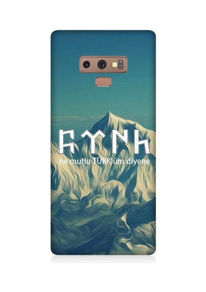 Samsung Galaxy Note 9 Uyumlu Ne Mutlu Türküm Diyene Desenli Silikon Kılıf