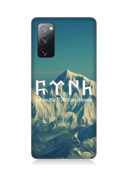 Samsung Galaxy S20 Fe Uyumlu Ne Mutlu Türküm Diyene Desenli Silikon Kılıf