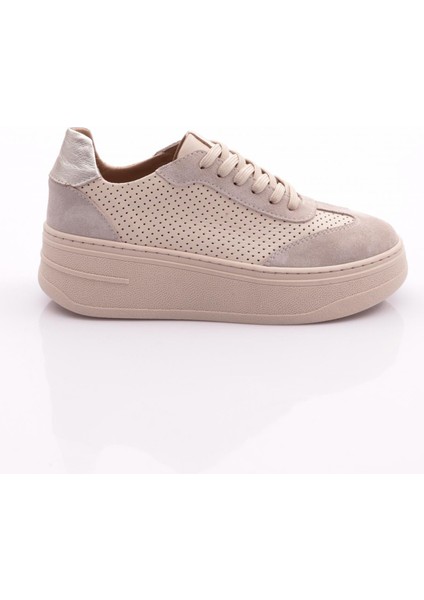 476C Kadin Bağcikli Sneaker Ayakkabi