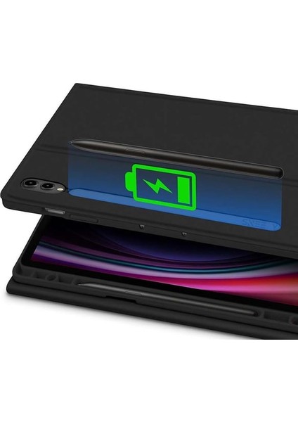 Samsung Galaxy Tab S9 Fe Plus Rgb LED Işıklı Türkçe Karakterli Bluetooth Özellikli Kalemlikli Klavyeli Kılıf Sm - X610 fırsatları