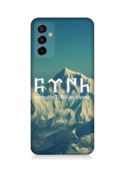 Samsung Galaxy M23 Uyumlu Ne Mutlu Türküm Diyene Desenli Silikon Kılıf