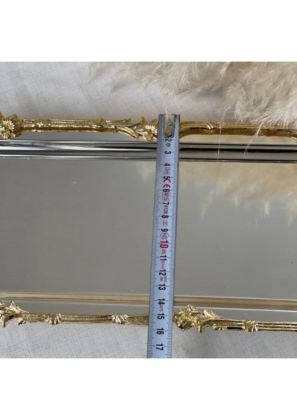 Gümüş Gold Baton Bordürlü Sunum Tepsi modelleri