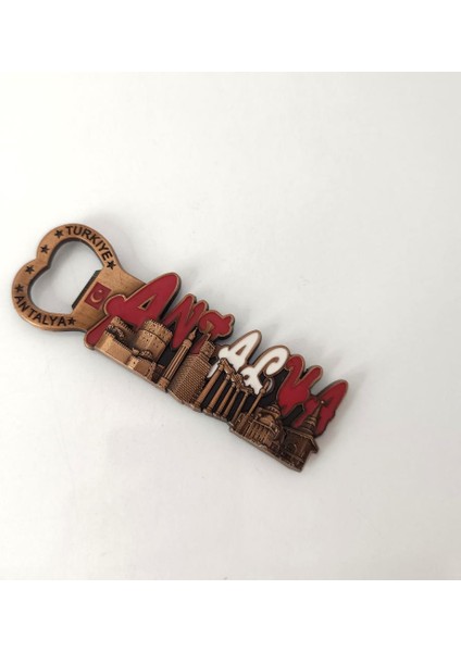 Antalya Görselli Metal Açacak Mıknatıslı Magnet Buzdolabı Süsü Şişe Açacağı Bakır Renk indirimleri