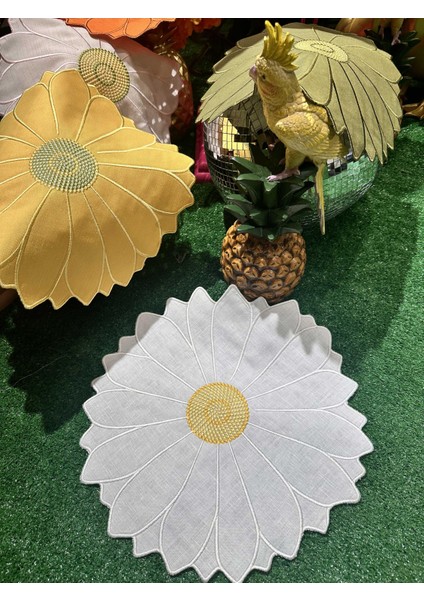 Papatya Model Amerikan Servis 2'li Beyaz