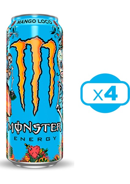 Enerji Içeceği Magno Loco 500 ml 4 Lü
