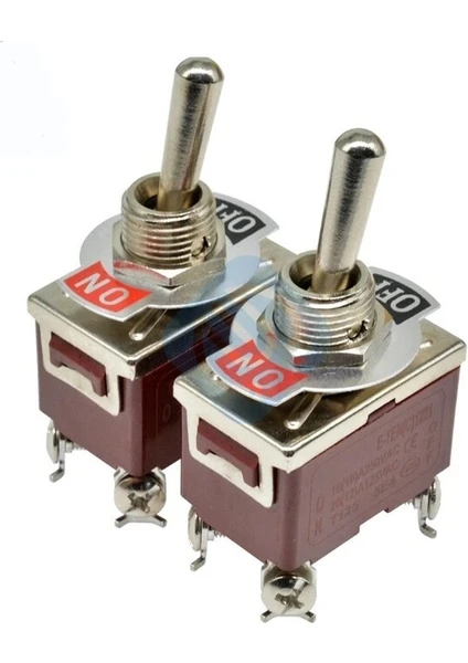 (2 Adet)Toggle Switch 3p On-Off Ø12MM Araba Tekne Rocker Geçiş Anahtarı