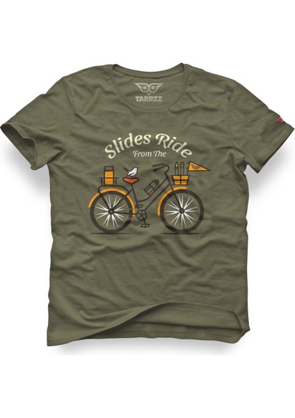 Bisikletçi Yollarda Tasarım Tişört