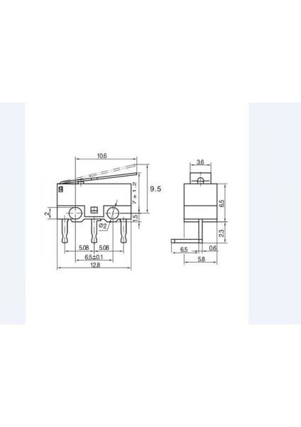 Micro Switch Mini 90 Derece