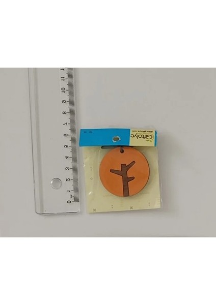 Ahşap Anahtarlık Ağaç Desenli