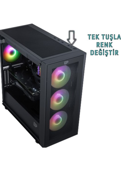 Güneysu Teknoloji Gaming R7-4060TI Ryzen 7800X3D 64G Ddr5 1tb SSD Rtx 4060Tİ 16G Oyun Bilgisayarı