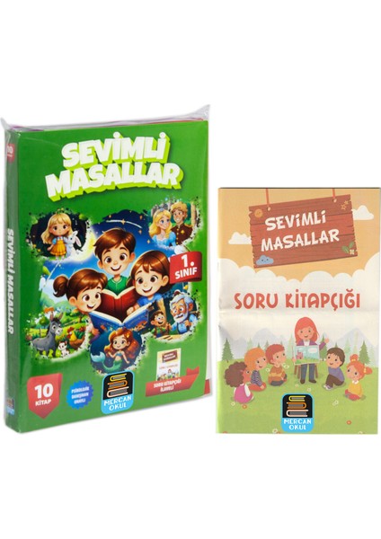 Sevimli Masallar 10 Kitap - Soru Kitapçığı 2’li Set - Ekrem Aytar