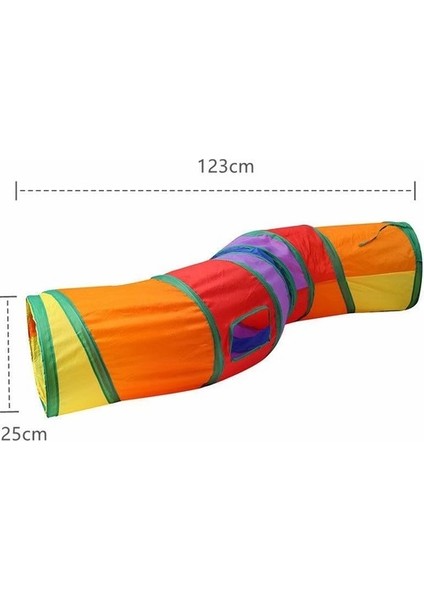 Gökkuşağı S-Şekilli Evcil Hayvan Oyun Tüneli Kıvrımlı Kedi Tüneli Katlanır Kedi Köpek Oyun Üneli Evcil Hayvan Oyun Tüneli fiyatları