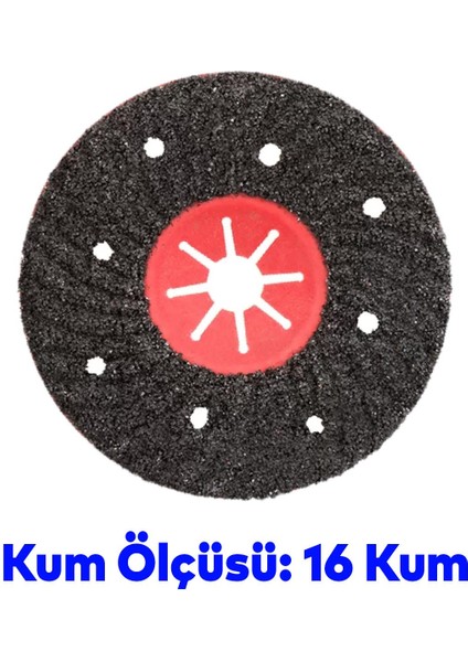 Kanallı Zımpara Fox Ron 115 mm Taşlama Zımparalama Aşındırma