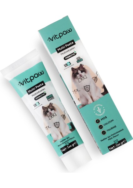 Multi Paste 100 Gr.(KEDİLER İÇİN BAĞIŞIKLIK GÜCLENDİRİCİ VE TÜY YUMAĞI ÖNLEYİCİ MULTİVİTAMİN) Kedi Vitamin