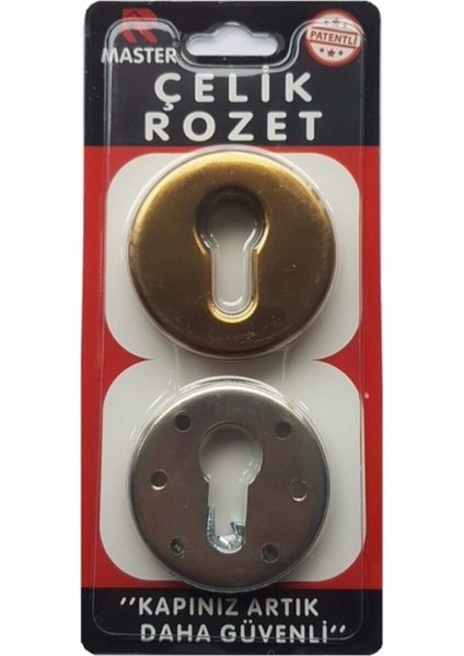 Master Çelik Rozet 6 Vidalı Sarı