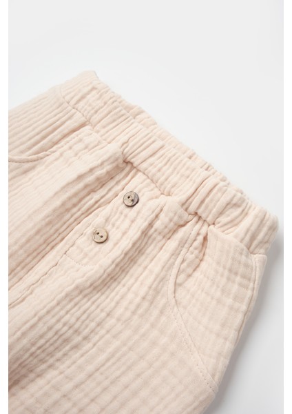 2'Li Şortlu Müslin Takım Lamb Friends indirimleri