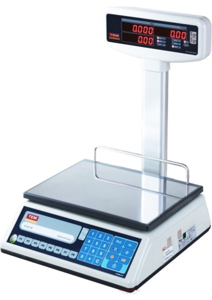 Ege-T Onaylı Fiyat Hesaplamalı Terazi 30 kg Gri Plastik Yok