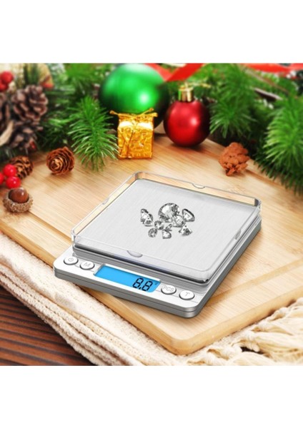 Plastik Dijital Hassas Elektronik Taşınabilir Terazi Tartı 500 Gr 0.01 gr Kuyumcu Terazisi 7106 Gümü fiyatları