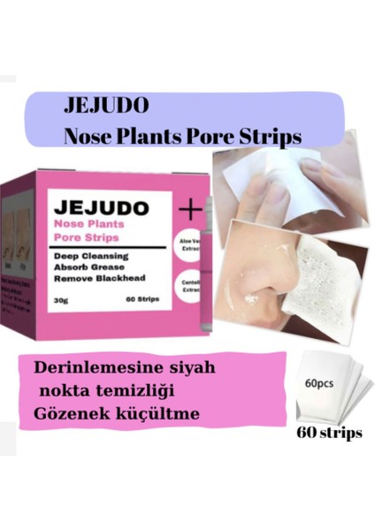 Burun Temizleme Macunu Burun Bandı Giderici 60 Kullanımlık Maske 30 Gr/60 Strips
