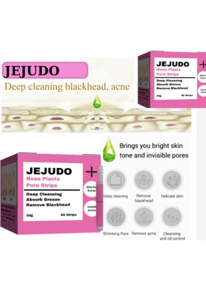 Burun Temizleme Macunu Burun Bandı Giderici 60 Kullanımlık Maske 30 Gr/60 Strips