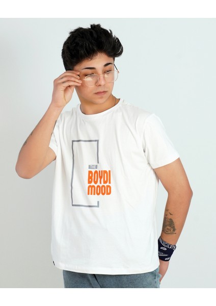 The Boydimood Baskılı Oversize Beyaz Tişört fiyatları