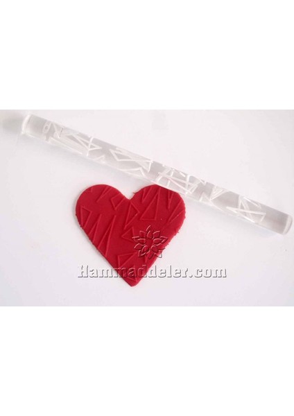 Üçgen Dekor Mini Merdane - 16.5 cm