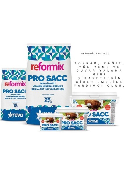 Reformix Pro Sacc Hayvan Süt-Vitamin-Mineral Takviyesi Kova - Kraft