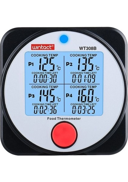 Gıda Termometresi Bluetooth Dijital Saplamalı 4 Kanal