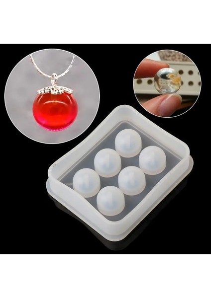 Epoksi Boncuk Şekilli Tesbih ve Bileklik Silikon Kalıp 12 mm 6 Lı fiyatları