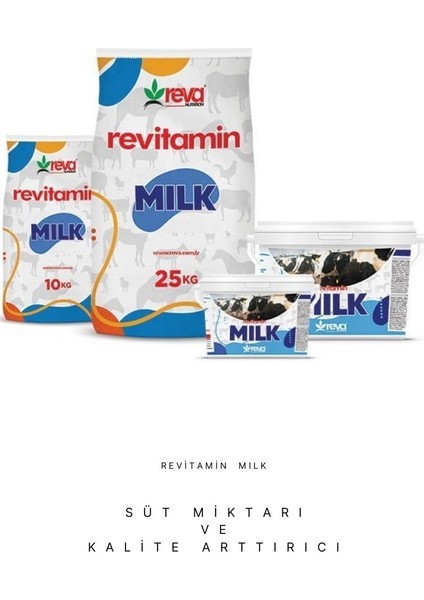 Revitamin Milk Süt Verim Artırıcı Hayvan Yem Katkısı Kova