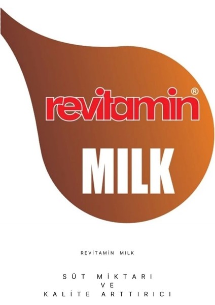 Revitamin Milk Süt Verim Artırıcı Hayvan Yem Katkısı Kova