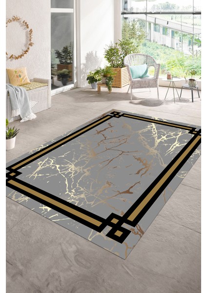 Dijital Baskılı Kaymaz Taban Yıkanabilir Mermer Yolluk Mutfak Salon Halısı, N-Mermer-07-Gri, modelleri