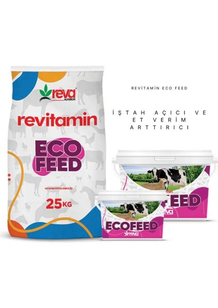 Revitamin Eco Feed Büyük ve Küçükbaş Vitamin Mineral Premiksi Kova-Kraft