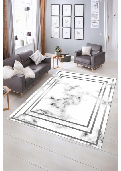 Dijital Baskılı Kaymaz Taban Yıkanabilir Mermer Yolluk Mutfak Salon Halısı, N-Mermer-05-Gri, fiyatları