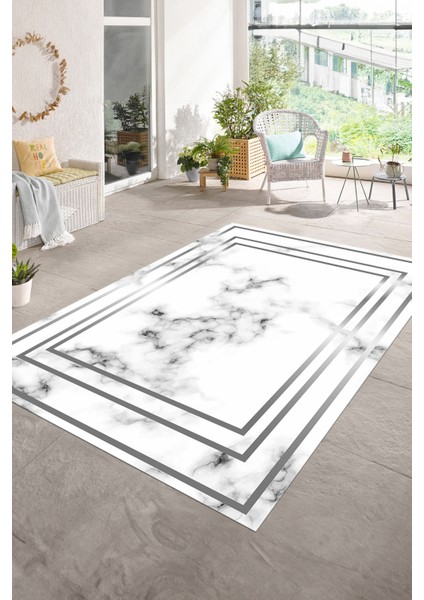 Dijital Baskılı Kaymaz Taban Yıkanabilir Mermer Yolluk Mutfak Salon Halısı, N-Mermer-05-Gri, modelleri