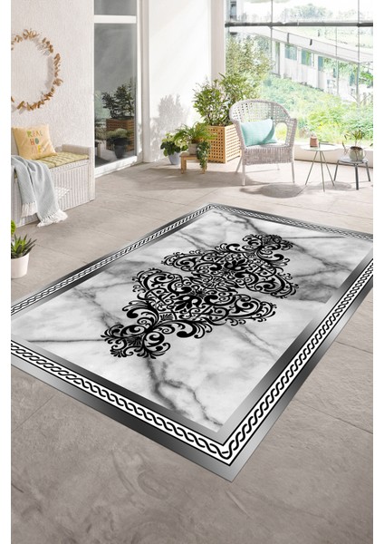 Dijital Baskılı Kaymaz Taban Yıkanabilir Mermer Yolluk Mutfak Salon Halısı, N-Mermer-09-Gri, modelleri