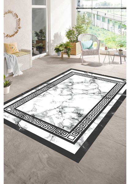 Dijital Baskılı Kaymaz Taban Yıkanabilir Mermer Yolluk Mutfak Salon Halısı, N-Mermer-21-Gri, modelleri