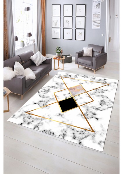 Dijital Baskılı Kaymaz Taban Yıkanabilir Mermer Yolluk Mutfak Salon Halısı, N-Mermer-20-Beyaz, fiyatları