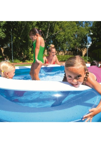 0-1 L Dikdörtgen Şişme Aile Havuzu Mega Büyük Boy 262X175X51 cm 54006 Vinyl Pompa Dahil Değildir 20 modelleri