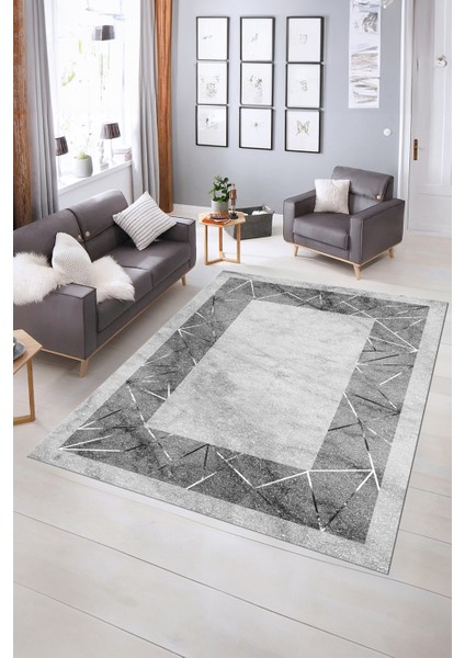 Dijital Baskılı Kaymaz Taban Yıkanabilir Mermer Yolluk Mutfak Salon Halısı, N-Mermer-13-Gri, fiyatları