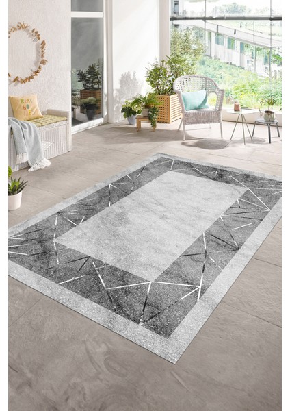 Dijital Baskılı Kaymaz Taban Yıkanabilir Mermer Yolluk Mutfak Salon Halısı, N-Mermer-13-Gri, modelleri