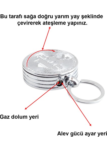Bitcoin Görselli Gazlı Çakmak 1 Adet fiyatları