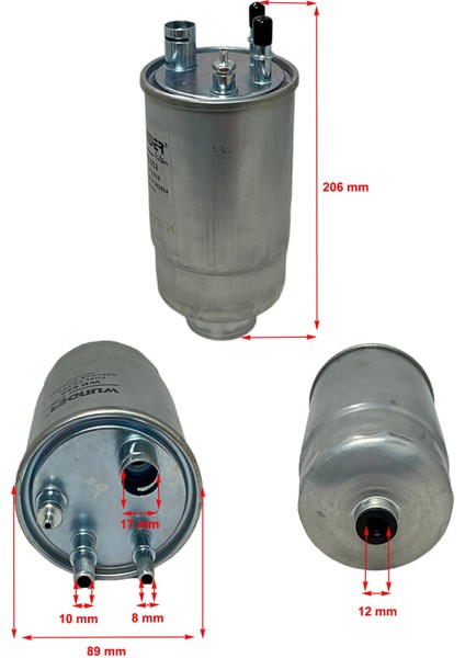 Fiat Grande Punto (1.3 D Multijet 51-55 Kw) 2005-2011 Yakıt Filtresi