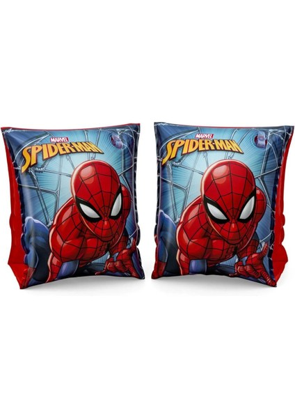 Yüzme Spiderman Örümcek Adam Figürlü Deniz Havuz Çocuk Yüzücü Kolluk - (3 - 6 Yaş Arası) - 23 x 15